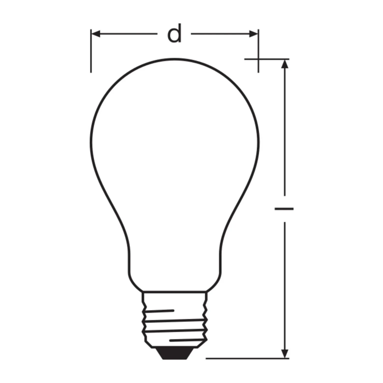 Osram LED Lamps E27 Päron Filament Matt 11.6W 2452lm - 827 Extra Varm Vit | Ersättare 150W