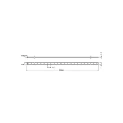 Osram LED-ljusslingor Linjärlight Flex Protect Power 1200 80.1W 10800lm 24v - 840 Kallvit | 9M/11mm