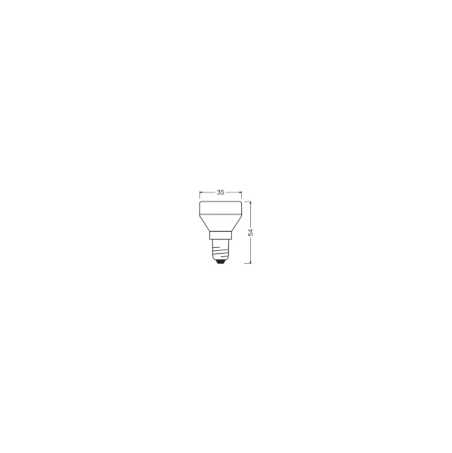 Osram LED Platt Lamp E14 Special Matt 3.5W 270lm - 840 Kallvit | 3-Stegs Dimbar - Ersättare 25W
