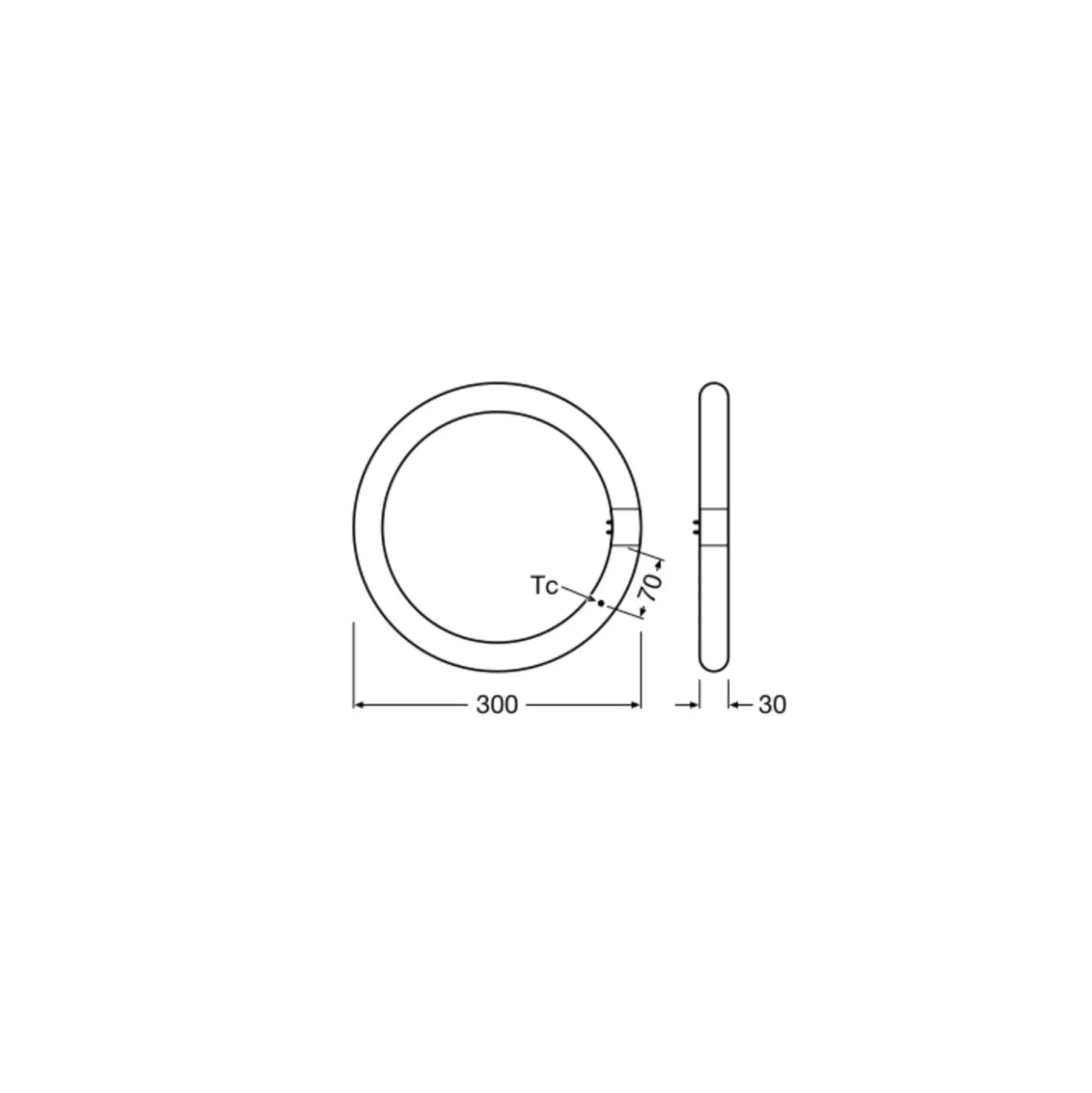 Osram LED Rör T9 Cirkulär (EM/Mains) 18.3W 2200lm - 865 Dagsljus | Ersättare 32W