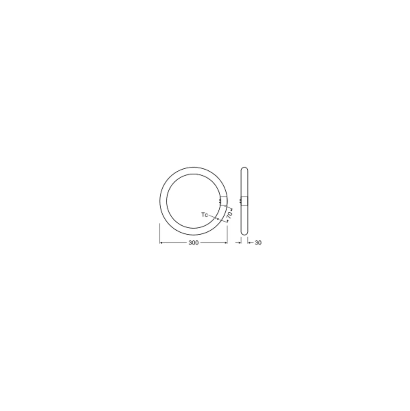 Osram LED Rör T9 Cirkulär (EM/Mains) 18.3W 2200lm - 865 Dagsljus | Ersättare 32W