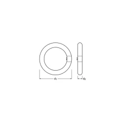 Osram LED Rör T9 Cirkulär (EM/Mains) 11W 1320lm - 840 Kallvit | Ersättare 22W