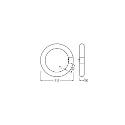 Osram LED Rör T9 Cirkulär (EM/Mains) 11W 1320lm - 840 Kallvit | Ersättare 22W