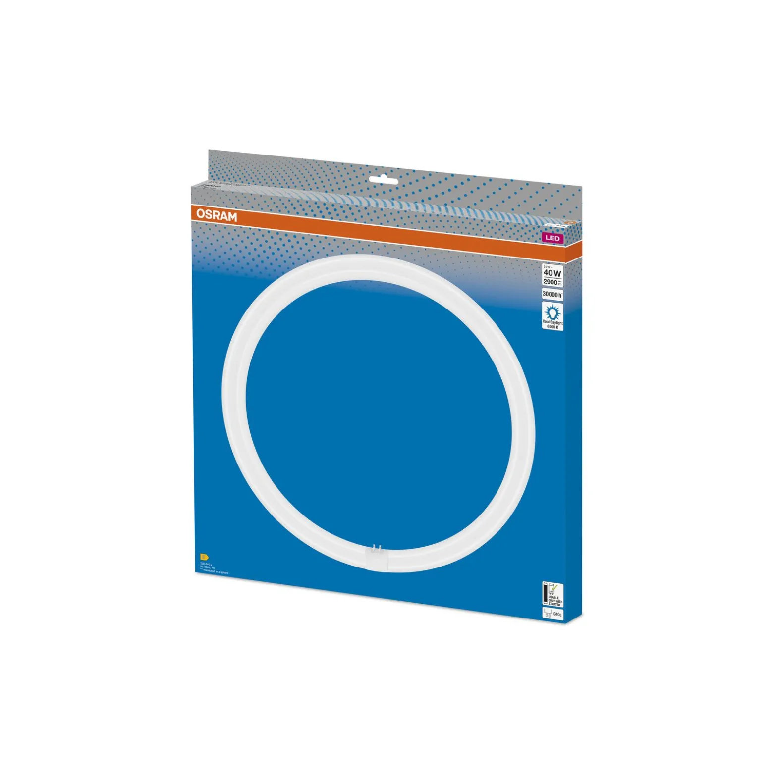 Osram LED Rör T9 Cirkulär (EM/Mains) 24W 2900lm - 865 Dagsljus | Ersättare 40W
