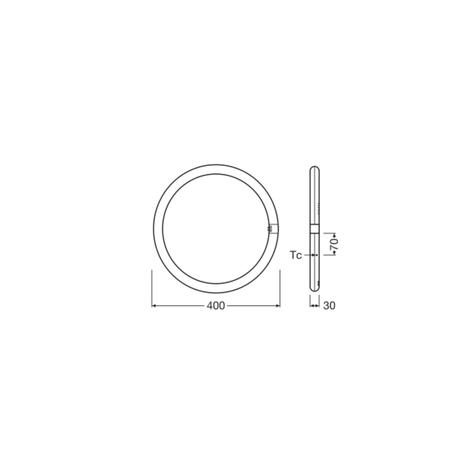 Osram LED Rör T9 Cirkulär (EM/Mains) 24W 2900lm - 865 Dagsljus | Ersättare 40W