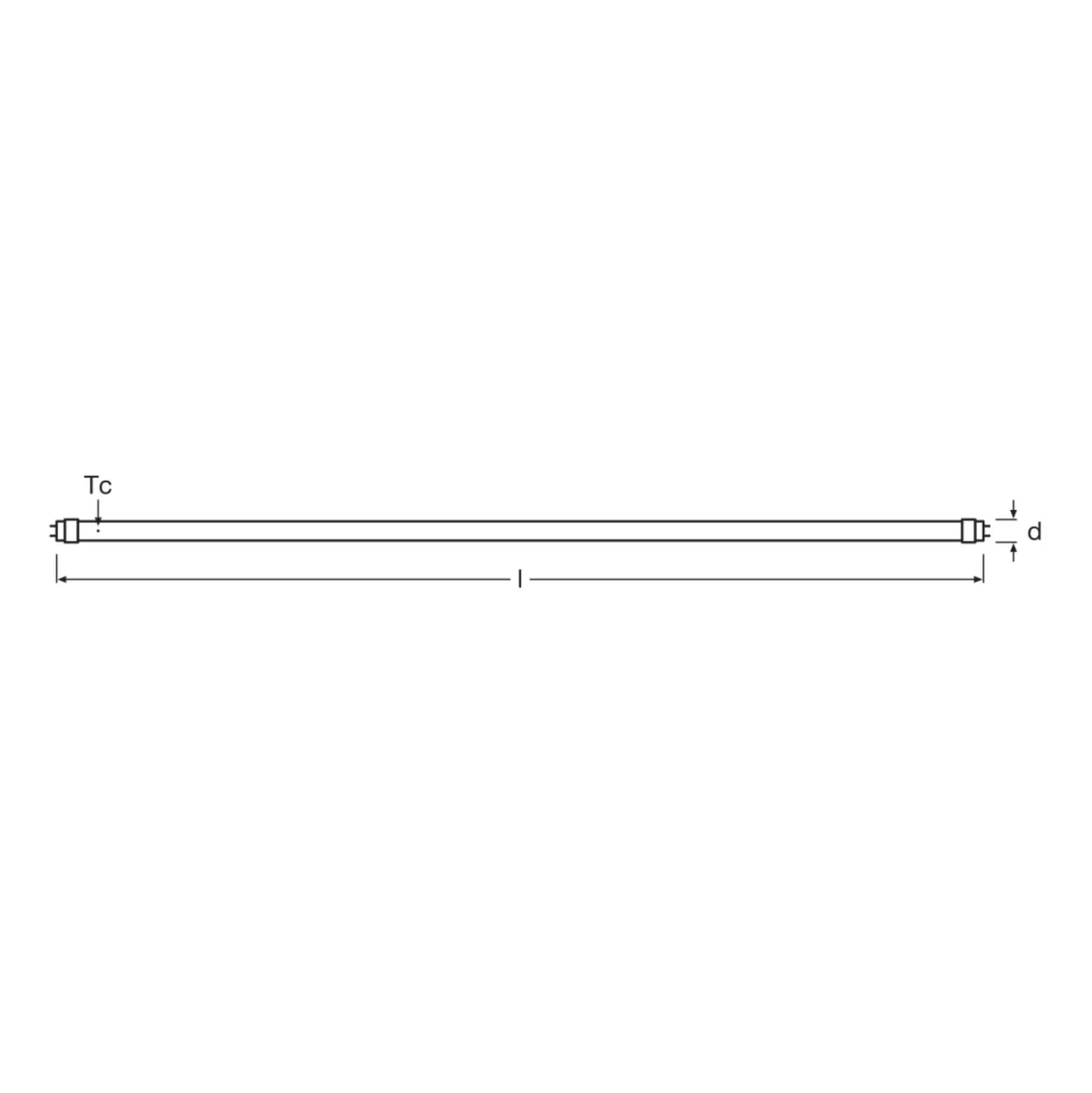 Osram LED Rör T8 (EM/Mains) Standard Output 11.6W 1400lm - 840 Kallvit | 105cm - Ersättare 38W