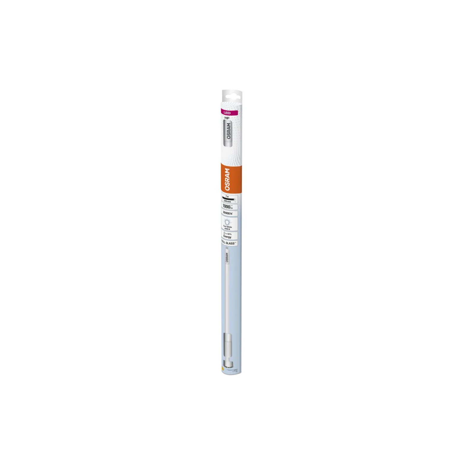 Osram LED Rör T5 (HF) High Efficiency 7W 1000lm - 840 Kallvit | 55cm - Ersättare 14W