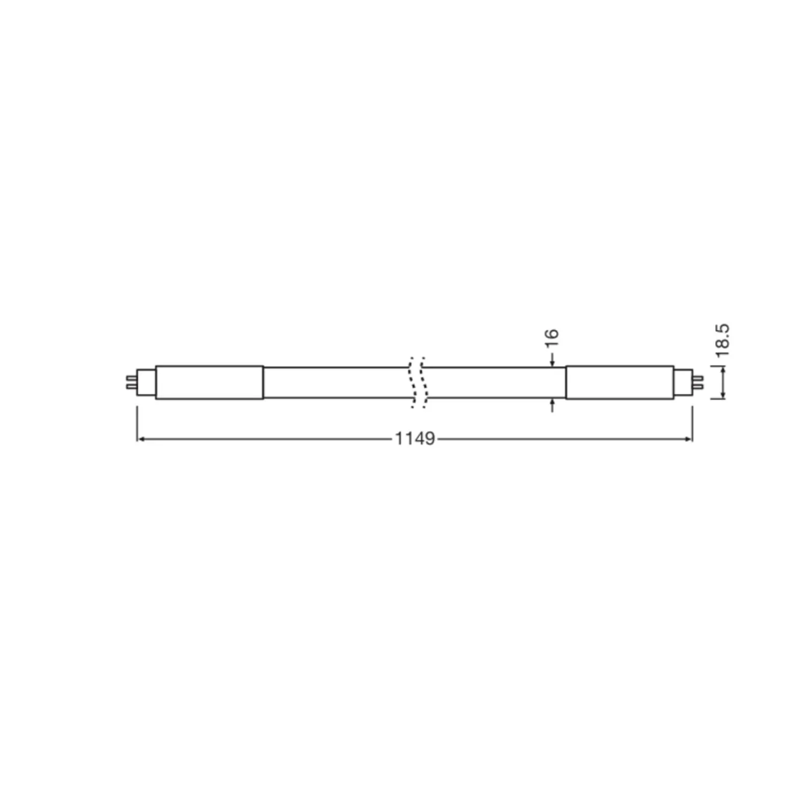 Osram LED Rör T5 (HF) High Output 26W 3600lm - 830 Varm Vit | 115cm - Ersättare 54W