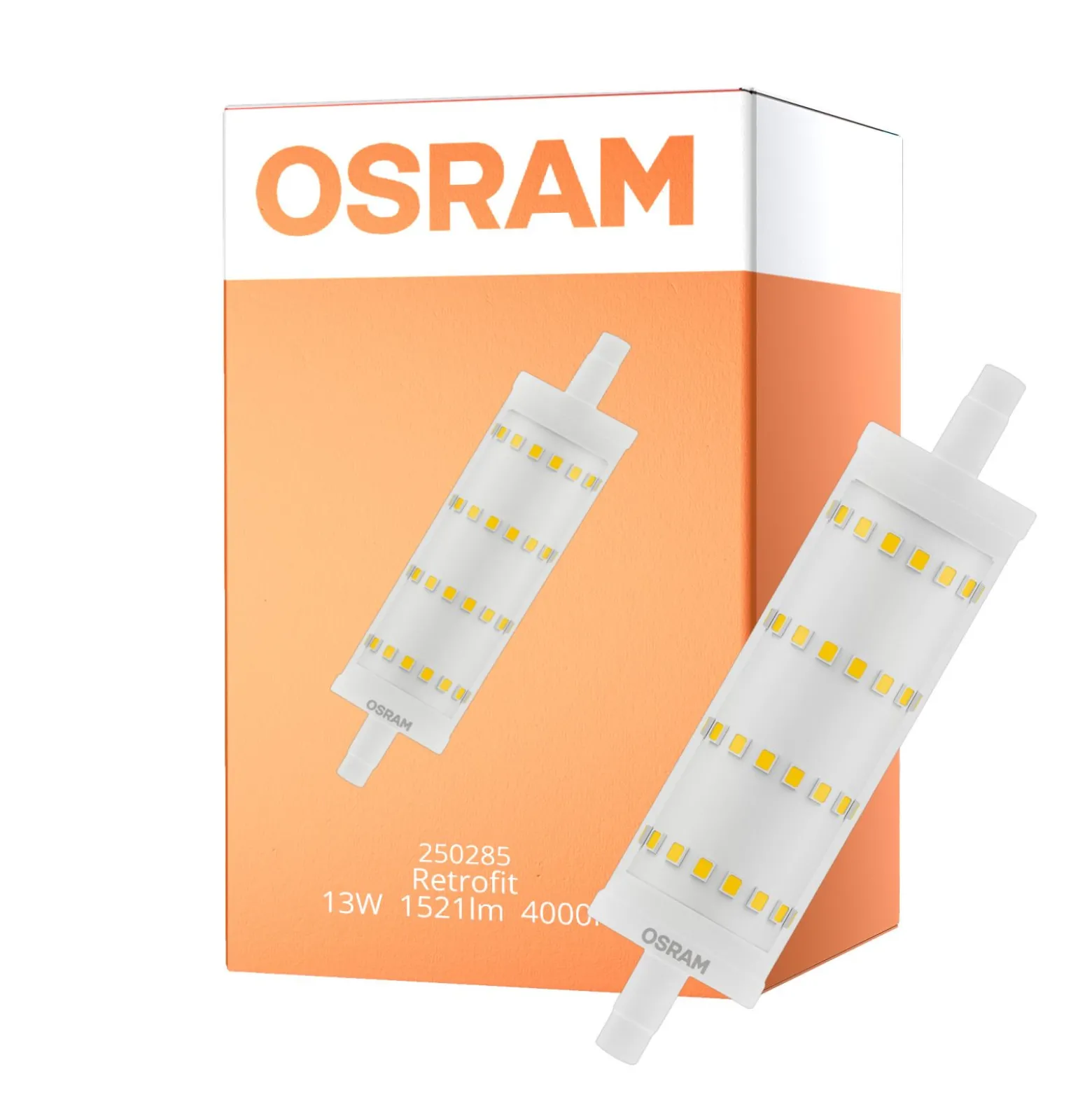 Osram LED R7s 118mm Klar 13W 1521lm - 840 Kallvit | Ersättare 100W