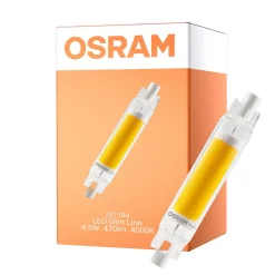 Osram LED Slim Line R7S LED R7S 78mm Klar 4.5W 470lm - 840 Kallvit | Ersättare 40W