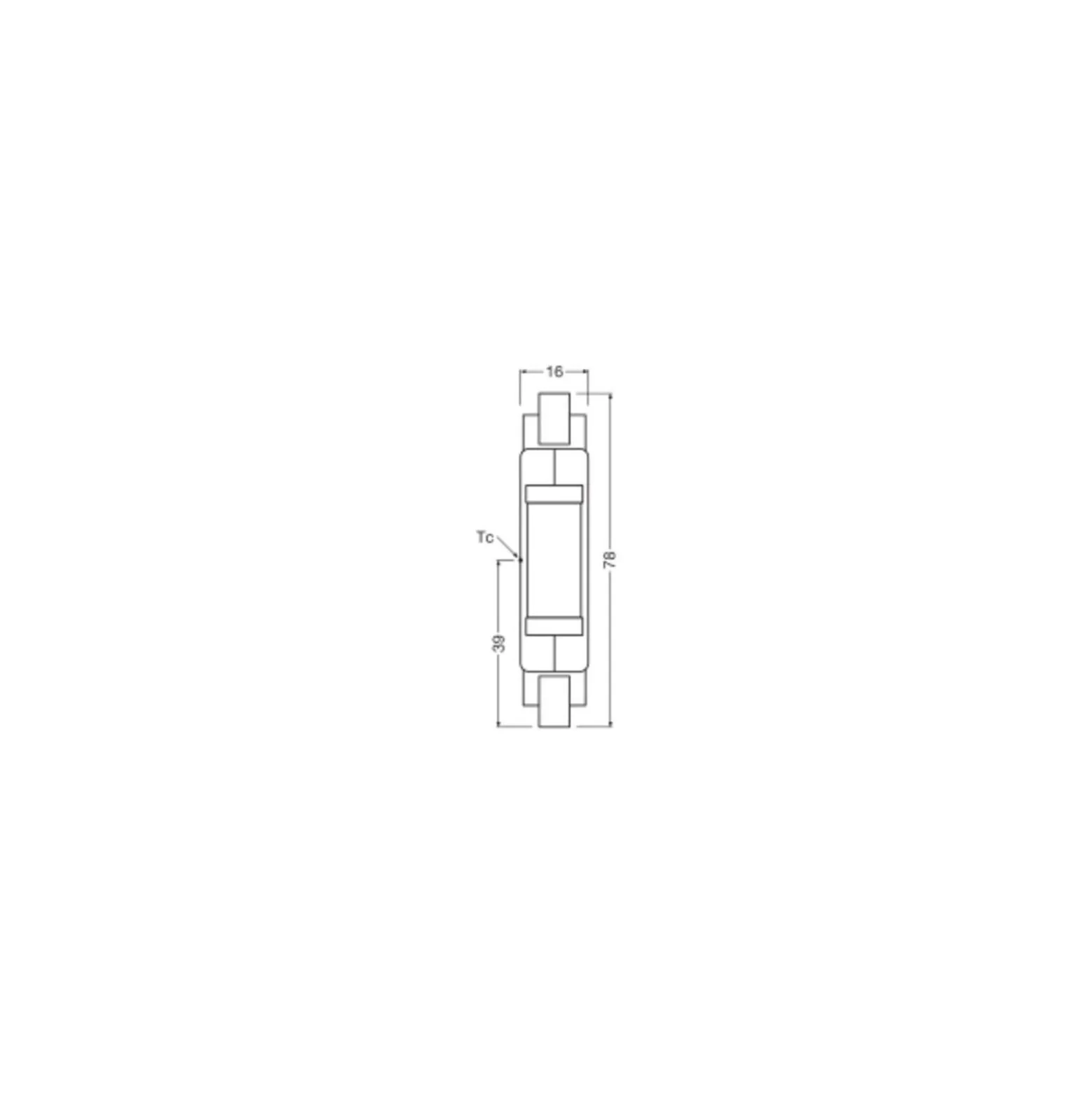 Osram LED Slim Line R7S LED R7S 78mm Klar 4.5W 470lm - 840 Kallvit | Ersättare 40W