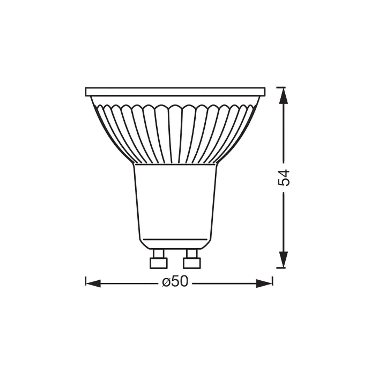 Osram LED Spot GU10 PAR16 Smart+ Matter 4.7W 350lm 45D - 827-865 Justerbar Vit | Dimbar - Ersättare 35W