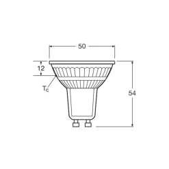 Osram LED Spot GU10 PAR16 2W 360lm 36D - 827 Extra Varm Vit | Ersättare 50W - Ultra Efficiency