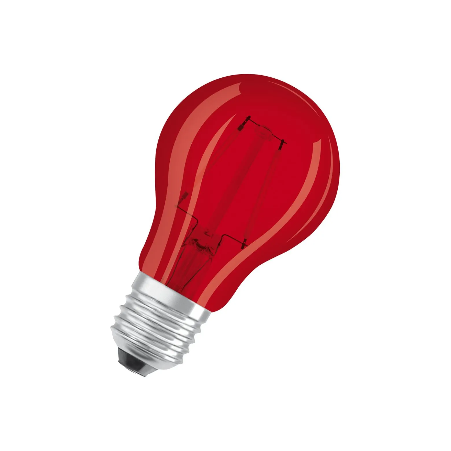 Osram LED Star Classic Decor E27 Päron Filament Matt 2.5W 45lm - Röd | Ersättare 7W