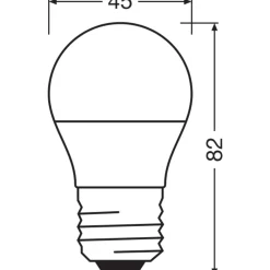Osram LED Star Classic E27 Boll Matt 4.9W 470lm - 827 Extra Varm Vit | Ersättare 40W