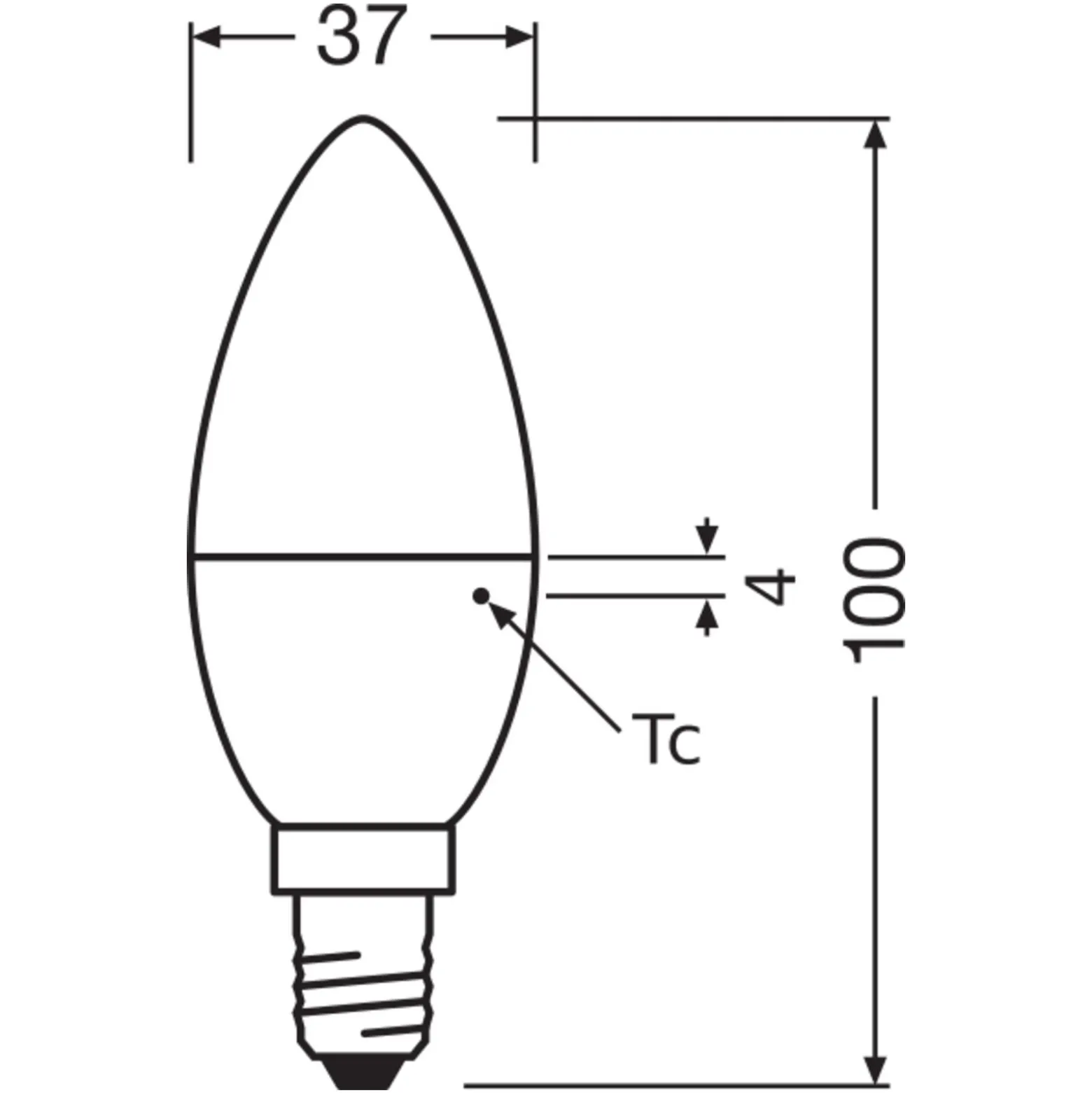 Osram LED Star Classic E14 Kronljus Matt 4.9W 470lm - 840 Kallvit | Ersättare 40W