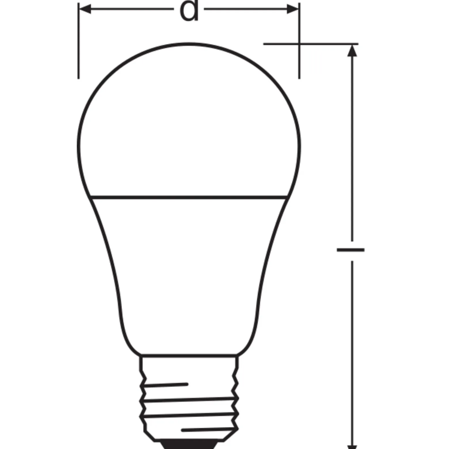 Osram LED Star Classic E27 Päron Matt 4.9W 470lm - 827 Extra Varm Vit | Ljussensor - Ersättare 40W
