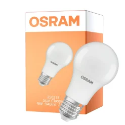 Osram LED Star Classic E27 Päron Matt 9W 940lm - 827 Extra Varm Vit | Ersättare 75W