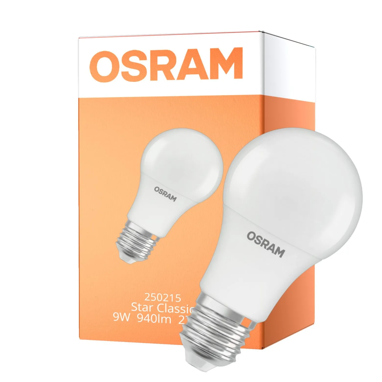 Osram LED Star Classic E27 Päron Matt 9W 940lm - 827 Extra Varm Vit | Ersättare 75W