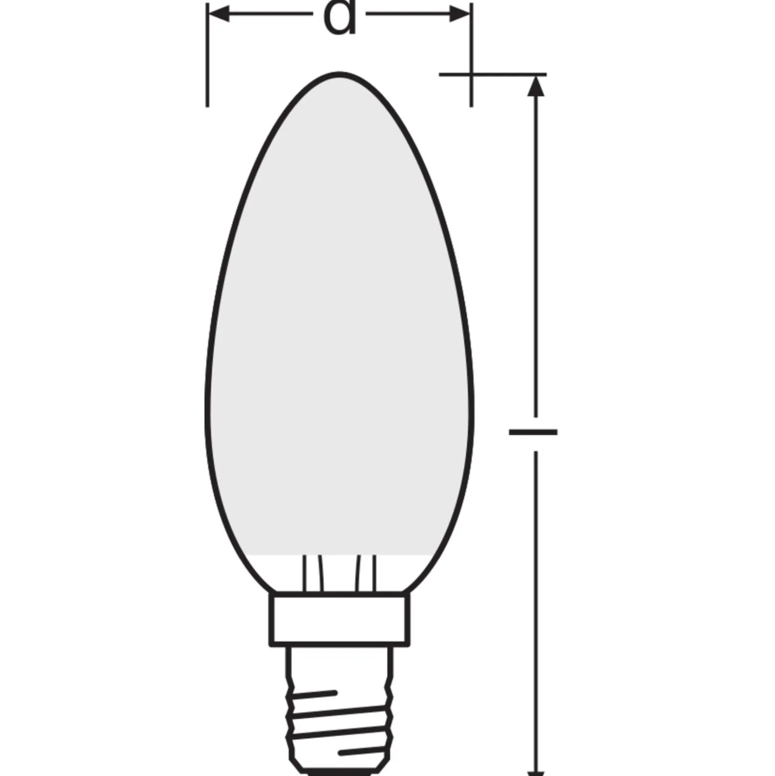 Osram LED Superstar E14 Kronljus Filament Matt 3.4W 470lm - 940 Kallvit | Bästa Färgåtergivning - Dimbar - Ersättare 40W