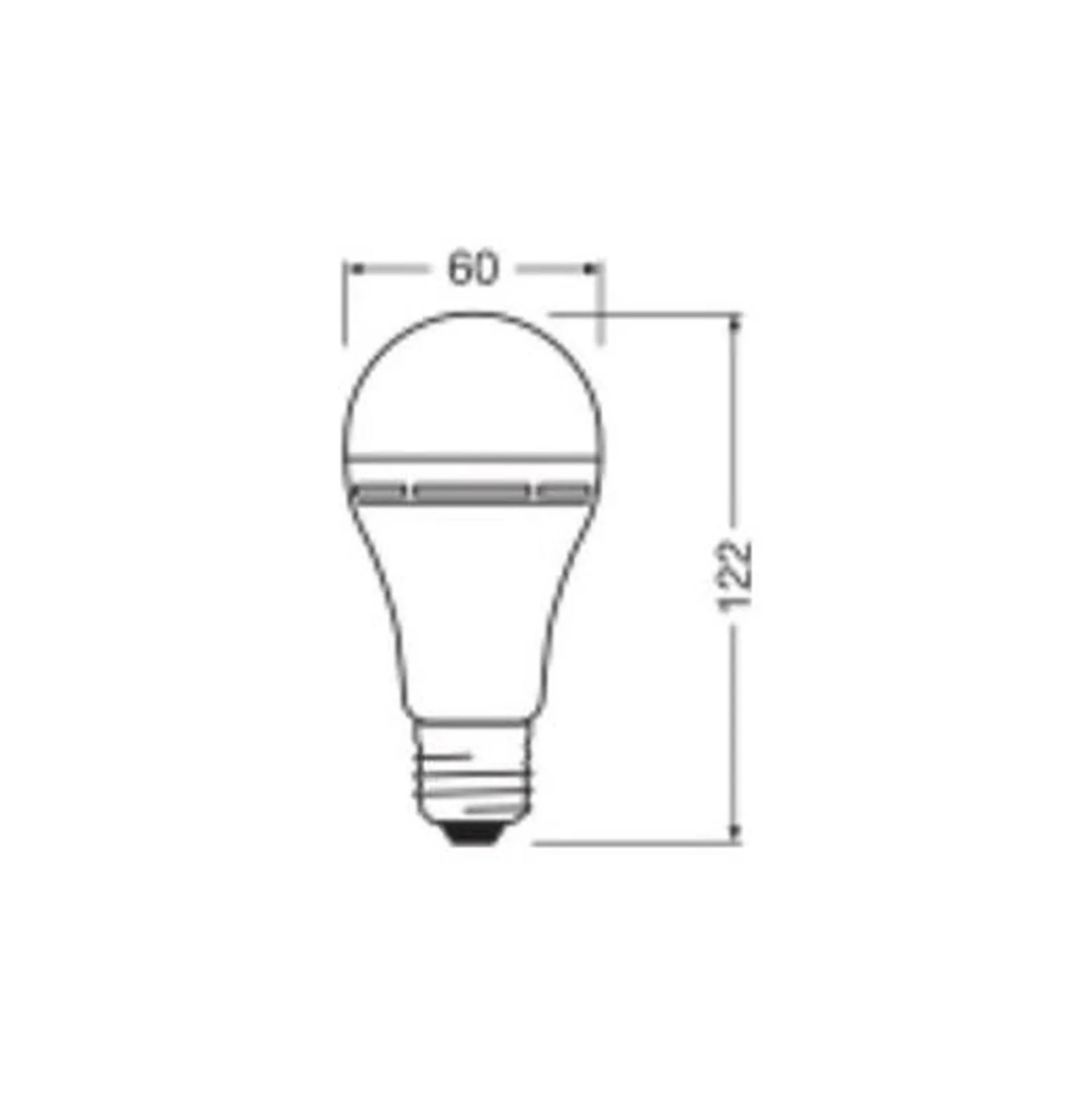 Osram LED Uppladdningsbar Lamps E27 Päron Matt 8W 806lm - 827 Extra Varm Vit | Ersättare 60W