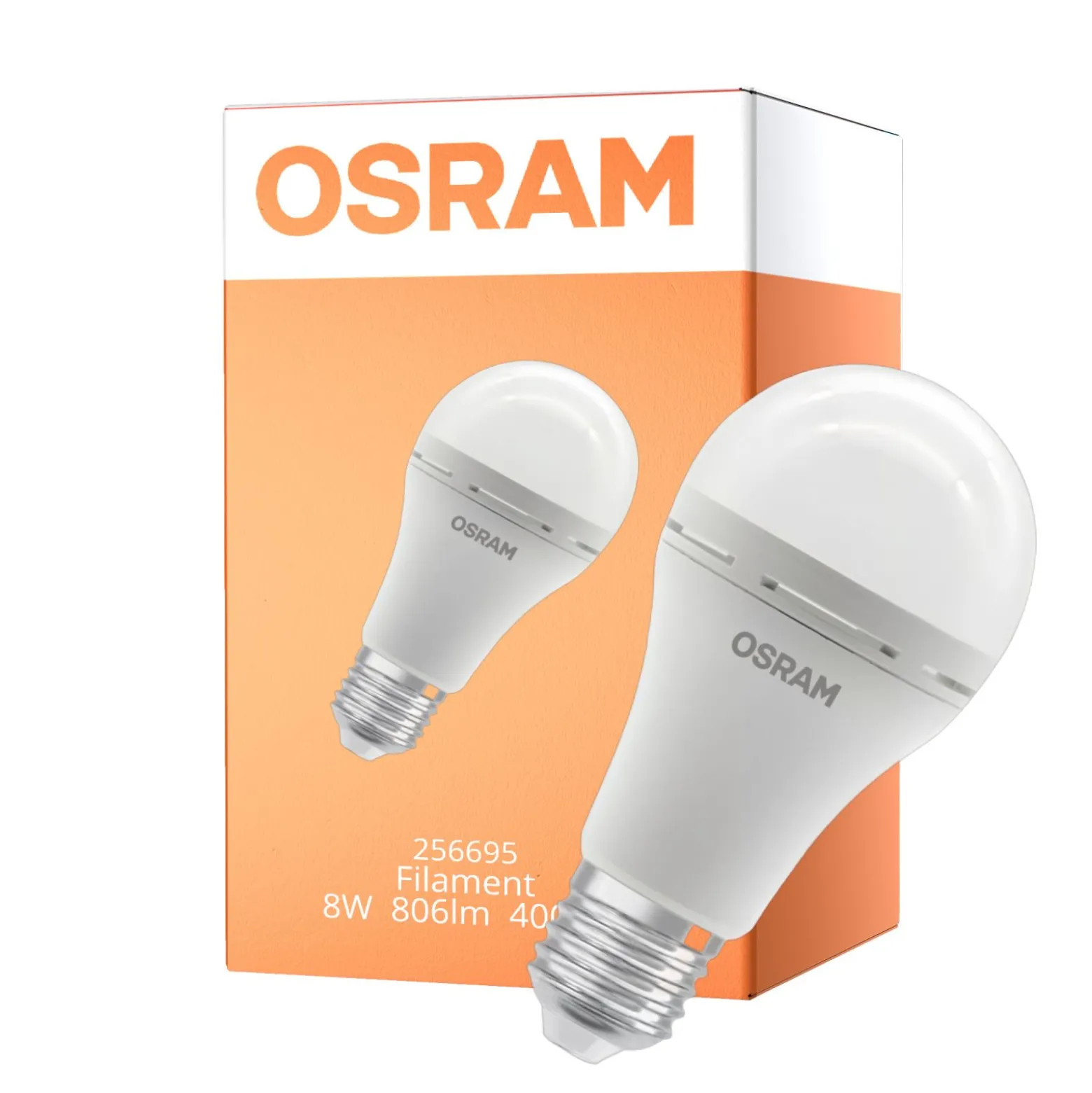 Osram LED Uppladdningsbar Lamps E27 Päron Matt 8W 806lm - 840 Kallvit| Ersättare 60W