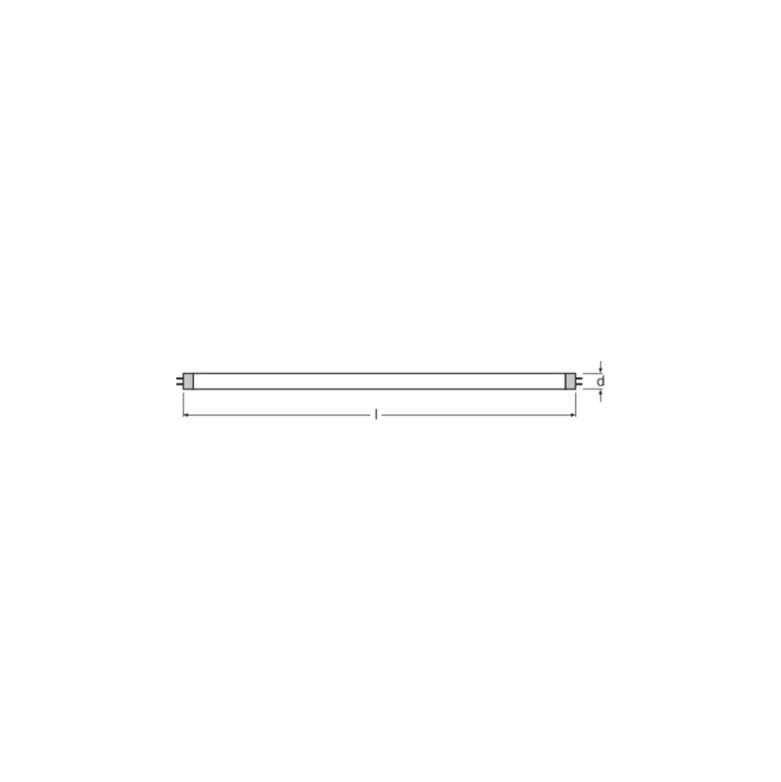 Osram Lumilux T5 Short EL T5 8W - 840 Kallvit| 29cm