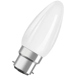 Osram Parathom Classic LED B22d Kronljus Filament Matt 4.8W 470lm - 827 Extra Varm Vit | Dimbar - Ersättare 40W