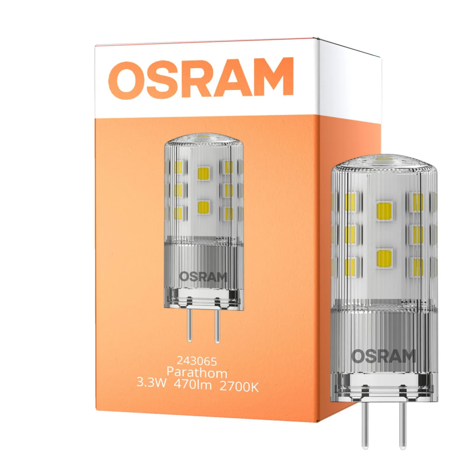 Osram Parathom LED Pin GY6.35 3.3W 470lm - 827 Extra Varm Vit | Ersättare 40W