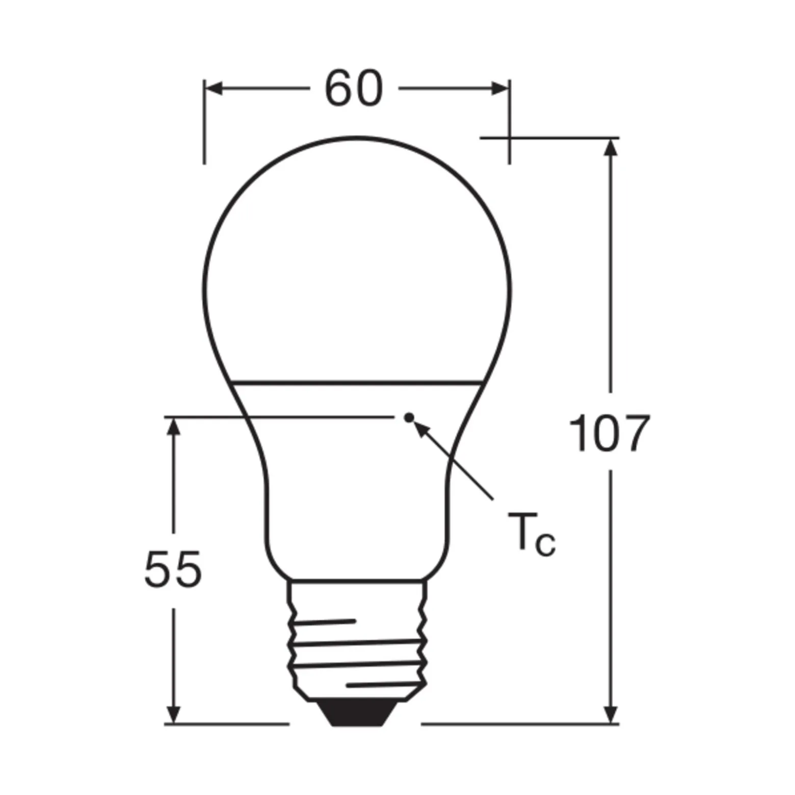 Osram Parathom LED Star E27 Päron Matt 8.5W 806lm - 827 Extra Varm Vit | Ersättare 60W