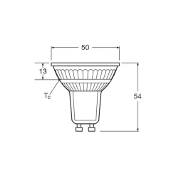 Osram Parathom Super Star LED Spot GU10 PAR16 5W 350lm 36D - 827 Extra Varm Vit | Dimbar - Ersättare 35W