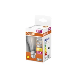 Osram Retrofit Classic LED B22d Päron Matt 11W 1521lm - 827 Extra Varm Vit | Dimbar - Ersättare 100W