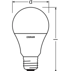 Osram Retrofit Classic LED E27 Päron Matt 9W 806lm - 827 Extra Varm Vit | RGBW - Dimbar - Fjärrkontroll - Ersättare 60W