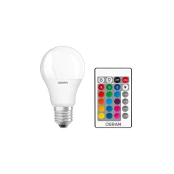 Osram Retrofit Classic LED E27 Päron Matt 9W 806lm - 827 Extra Varm Vit | RGBW - Dimbar - Fjärrkontroll - Ersättare 60W