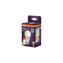 Osram Smart+ Classic LED E27 Päron Matt 9W 806lm - 827 Extra Varm Vit | Zigbee Dimbar - Ersättare 60W