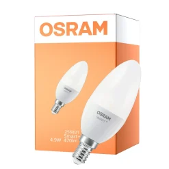 Osram Smart+ Kronljus E14 Matt 4.9W 470lm - 827 Extra Varm Vit | Zigbee Dimbar - Ersättare 40W