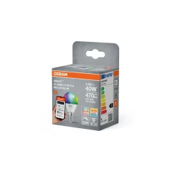 Osram Smart+ Matter Classic E14 Päron Matt 4.9W 470lm - 827-865 Justerbar Vit | Ersättare 40W