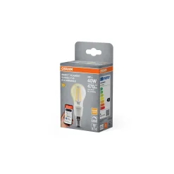 Osram Smart+ Matter Classic LED E14 Päron Filament Klar 4W 470lm - 827 Extra Varm Vit | Dimbar - Via Smart Device Only - Ersättare 40W
