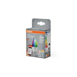 Osram Smart+ Matter Classic LED E14 Kronljus Matt 4.9W 470lm - 827-865 Justerbar Vit | Dimbar - Ersättare 40W