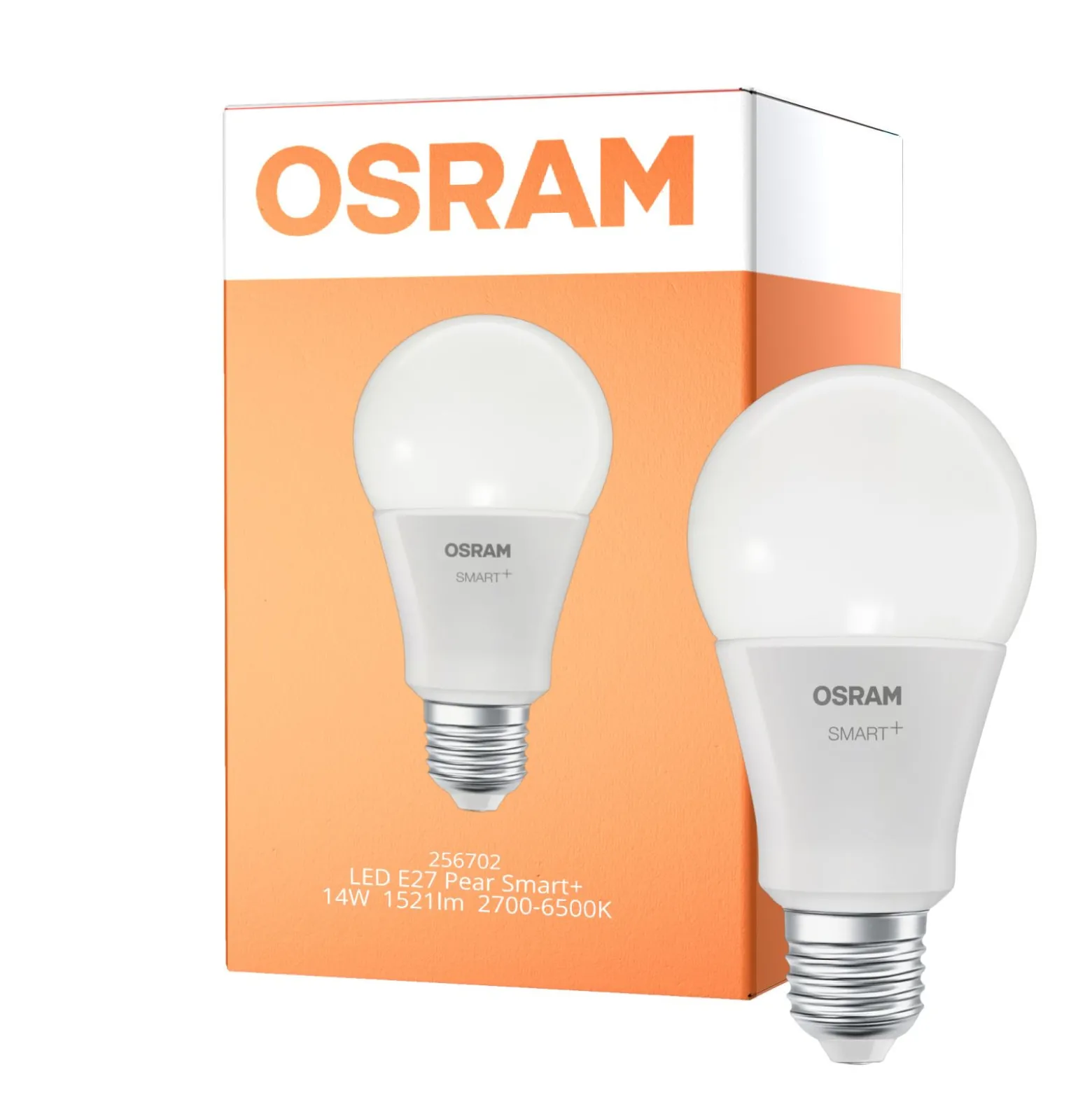Osram Smart+ Matter Classic LED E27 Päron Matt 14W 1521lm - 827-865 Justerbar Vit | Dimbar - Ersättare 100W