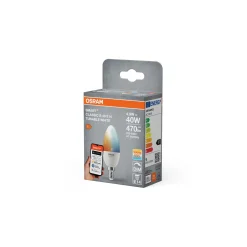 Osram Smart+ Matter Classic LED E14 Kronljus Matt 4.9W 470lm - 827-865 Justerbar Vit | Dimbar - Ersättare 40W