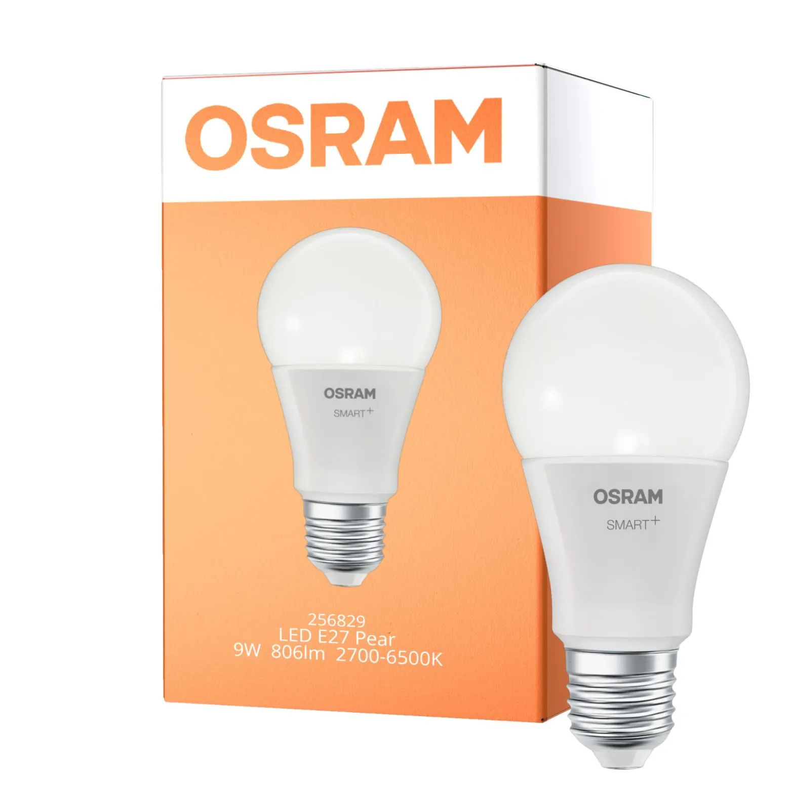 Osram Smart+ Matter Classic LED E27 Päron Matt 9W 806lm - 827-865 Justerbar Vit | Dimbar - Ersättare 60W