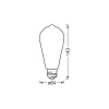 Osram Smart+ Matter E27 Edison Filament Guld 6W 680lm - 824 Extra Varm Vit | Dimbar - Via Smart Device Only- Ersättare 60W