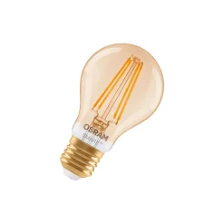 Osram Smart+ Matter E27 Päron Filament Guld 6W 680lm - 824 Extra Varm Vit | Dimbar - Via Smart Device Only - Ersättare 60W