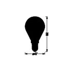 Osram Smart+ Mini Lampa E14 Matt 4.9W 470lm - 827-865 Justerbar Vit | Zigbee Dimbar - Ersättare 40W