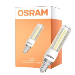 Osram Special T Slim LED E14 Klar 6.5W 806lm - 827 Extra Varm Vit | Dimbar - Ersättare 60W