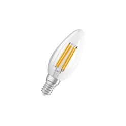 Osram Superstar Classic LED E14 Kronljus Filament Klar 4W 470lm - 822-827 Dim To Warm | Dimbar - Ersättare 40W