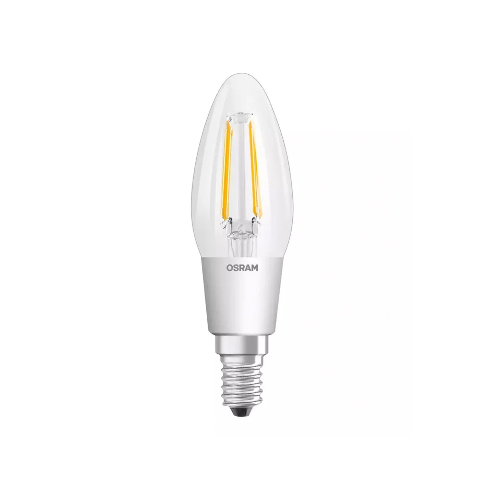 Osram Superstar Classic LED E14 Kronljus Filament Klar 4W 470lm - 822-827 Dim To Warm | Dimbar - Ersättare 40W