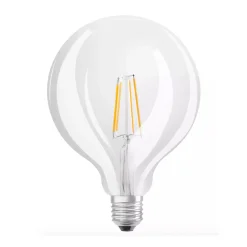 Osram SuperStar LED E27 Globe 125mm Filament Klar 7W 806lm - 822-827 Dim To Warm | Dimbar - Ersättare 60W