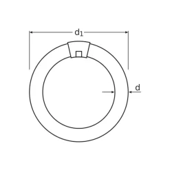 Osram T9 Lumilux Circline 32W - 840 Kallvit | 30cm